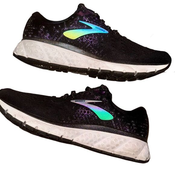 Brooks Glycerin 17 Black & Purple Neutral Running Shoe Sneaker Women’s Size 9:5 - Picture 8 of 11